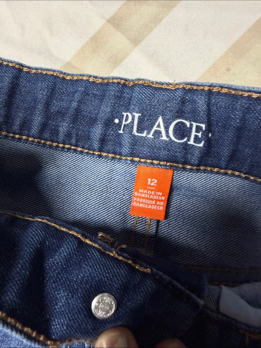 Art class children’s place girls shorts cream Light Blue Dark Blue Denim 10-12